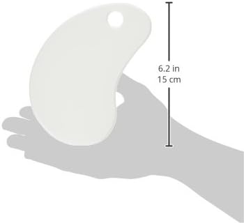 Fox Run Dough and Bowl Scraper, Curved, White