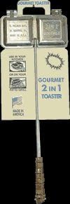 C. Palmer 2 in 1 Double Sandwich Toaster, Mountain Pie Maker for Campfire, Made in America