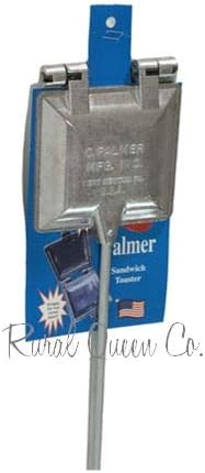 C. Palmer Aluminum Campfire Cooking Sandwich Maker, Long Handle Mountain Pie Maker, Made in America