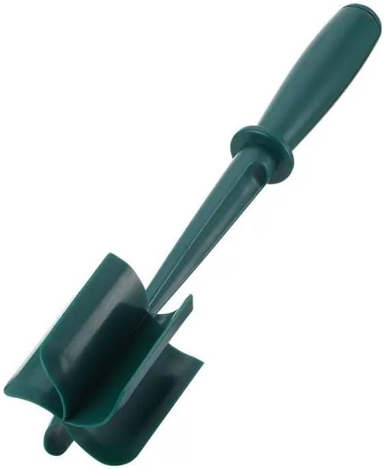 Meat Chopper for Hamburger, Professional Heat Resistant Masher Smasher Kitchen Tool for Turkey Ground Beef, Multipurpose Chopper Mincers Gadgets for Potato Fruits Vegetable (Green, 1PCS)