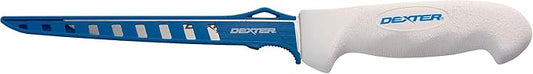 Dexter Outdoors SOFGRIP 6" Fillet Knife with Edge Guard, Stainless | High-carbon American stainless blade sized for panfish. Corrosion resistant with soft non-slip grip, edge guard included.