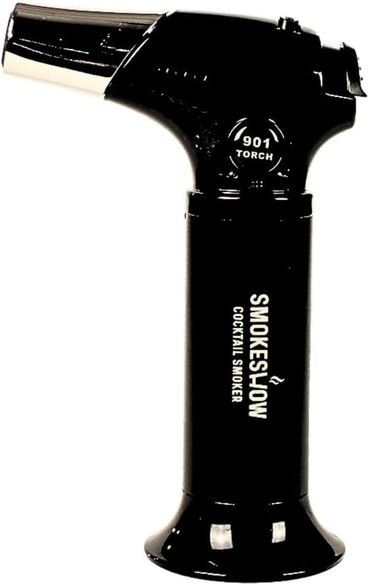 Blow Butane Cooking Torch, Lighter with Safety Lock and Adjustable Flame for BBQ, Baking, Brulee, DIY, Creme and Deserts | Viewing window for accurate fuel filling | Butane Gas not included