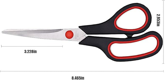 Scissors, Multipurpose office Scissors,8.5 Inch Ultra Sharp Shears, Comfort-Grip Handles Household scissors,Sturdy Sharp Craft Supplies - Pack of 5, Right/Left Hande