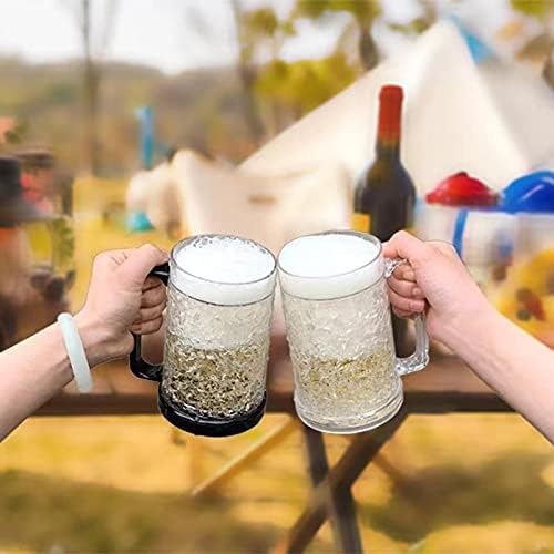 16 oz Double Wall Gel Freezer Mugs, 2 Pack | Reusable gel freezer mugs help keep cold drinks chilled longer.