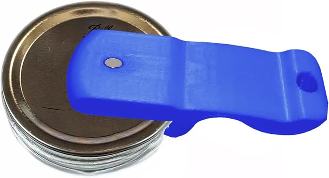 Mason Jar Opener Canning Tool,Canning Jar Opener, Releases Vacuum Seal on Wide Mouth and Regular Mouth Lids,Magnetic Jar Lid Lifter for Canning. Pickling and Home Food Storage (Dark Blue)
