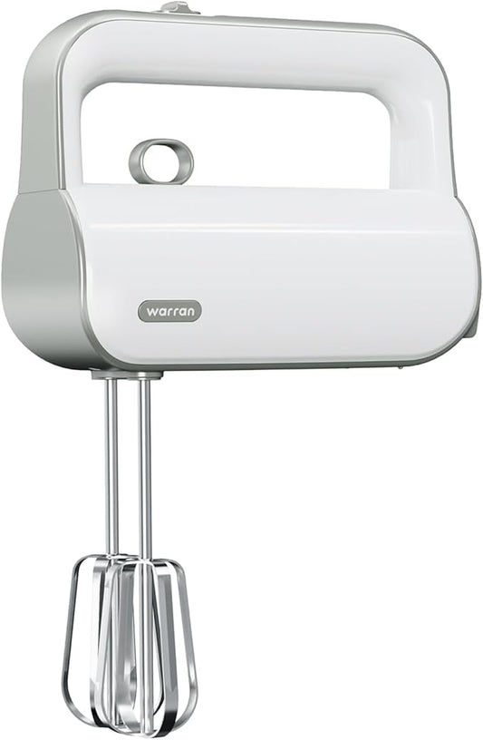 4-in-1 Electric Hand Mixer for Baking, Cooking and Coffee Drinks(Light Olive Green)