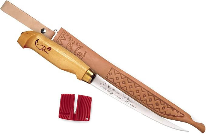 Rapala Fish 'n Fillet Knife, 6 Inch Stainless Steel with Sheath | Fish Cleaning Knife, Freshwater & Saltwater Fishing, Razor Sharp Blade, Comfort Grip, Bass, Walleye, Trout, Pike, Panfish