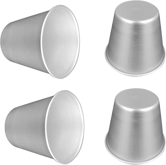 FRIGIIRE 6 Pcs Nonstick Individual Tumblers Popovers Chocolate Molten Pudding Cups Raspberry Mold,3.15 inch Height