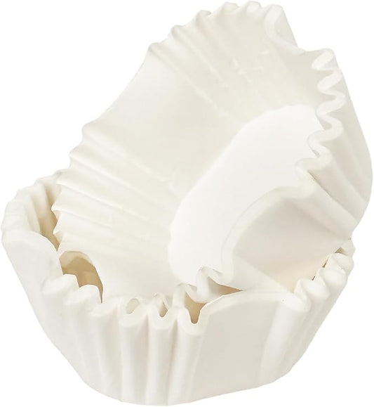 qiqee 500pcs White Square Cupcake Liners Muffin Linner No Smell, Food Grade Baking Cups(Standard Size)