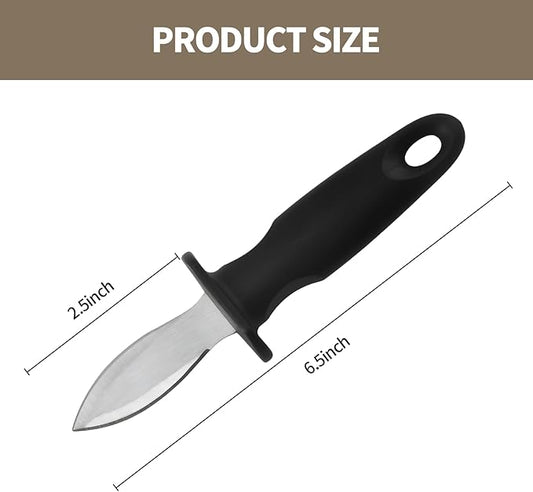Oyster Knife Shucker Oyster Shucking Tool Perfect for Opening Clams, Mussels, Scallops, Shellfish Ideal for Home Kitchens, Raw Bars & Chefs(2 Pack)