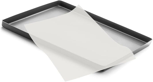 Fasmov 500 Count Parchment Paper Baking Liner Sheets Pan liner, 12×16 Inches Non-Stick Precut Baking Parchment, Suitable for Baking Grilling Air Fryer Steaming Bread Cup Cake Cookie and More