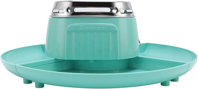 Electric S ' mores Maker Indoor | 4 Detachable Trays & Adjustable Temperature | Tabletop Marshmallow Roaster/Chocolate Fondue Pot for Party/Family Gathering/Camping