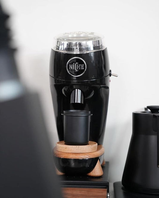 Normcore 58mm Dosing Cup - Espresso Coffee Dosing Cup Compatible with 58mm Portafilter - Non-stick coating Black - 304 Stainless Steel - Espresso Machine Accessory - Tall Version