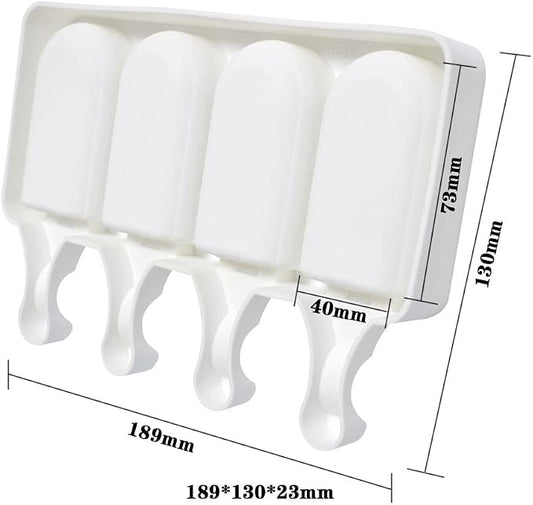 Surakey Ice Cream Silicone Mold Popsicle Silicone Mold Soft and Smooth Mould for DIY Homemade Ice-Lolly Ice Cream Ice Candy Cake Pop Maker Mold Non-Stick & Easy Release, Type 13