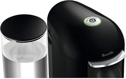 Nespresso Vertuo Plus Deluxe Coffee and Espresso Maker by Breville, Piano Black with Aeroccino Milk Frother