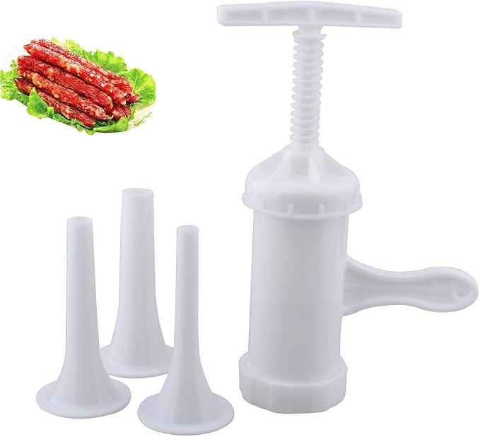 Food Grade Quality Manual Sausage Maker Meat Stuffer Filler Hand Operated Salami Maker, Commercial And Household Use