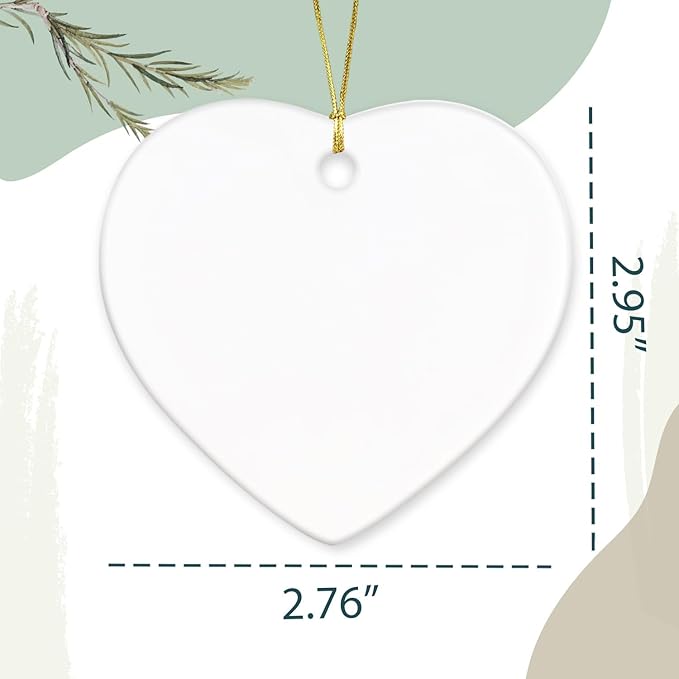 Personalized Harp Lovers Ceramic Ornament Decor, Harpist Christmas Ornaments Tree, Custom Name & Year Harp Musical Xmas Ornament Gifts for Harpist Musician, Instrument Ceramic Ornaments Xmas 2025