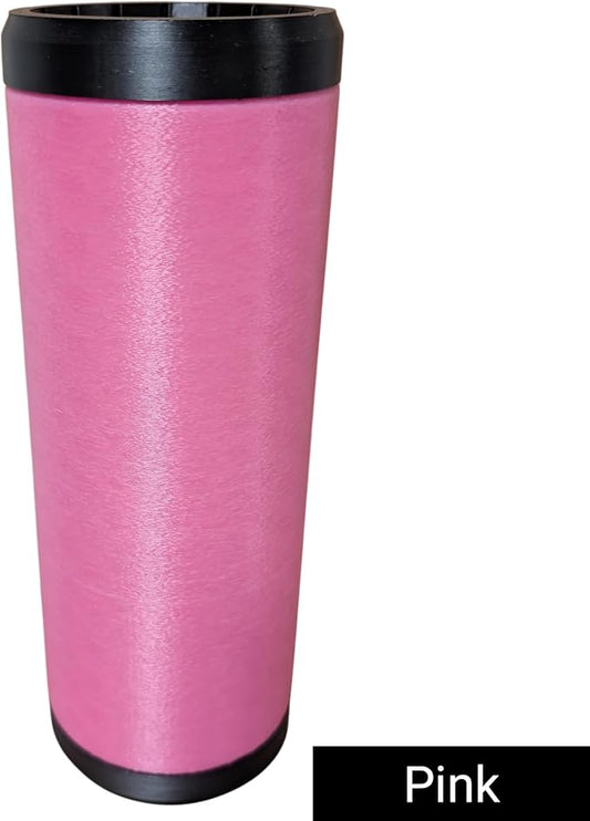 Beerzooka Double Tactical Reload Can Holder, Pink | Fits 2 STANDARD 12oz Cans, Made in USA, 3D-Printed Plastic, Black Rim Design, For Camping and Tailgating