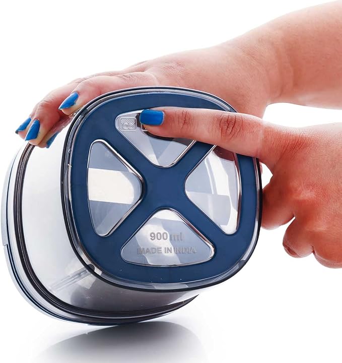 SIGNORAWARE Manual Food Processor, Vegetable Chopper -Easy Pull Hand String- Portable Stainless Steel Hand Food Chopper, Cutter, Garlic Mincer, Onion, Veggie, Fruit Chopper, Dicer w/Container (30 oz)