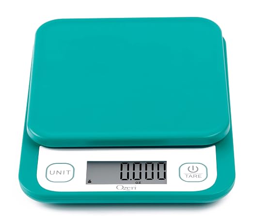 Ozeri® Garden and Kitchen Scale II with 420 Variable Graduation Technology® | Measures most delicate garden herbs and greens at 0.1 g for ingredients under 420 grams and 0.5 g for items over 420 grams