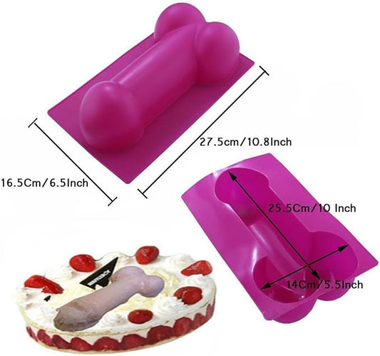 1 Pcs Funny Shape Silicone Mold for Birthday Single Party Baking Pan Handmade DIY Mousse Chocolate Fondant Soap Cake Ice Cube Mould Tool Novelty Cake Pans Set Kit H9-8