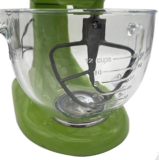 4.8 L 4.5 and 5 Quart aluminium TILT-HEAD FLEX EDGE BEATER ,Compatible with Kitchenaid stand mixer models K45SS, KSM75, KSM95, KSM150PS, KSM152PS and KSM155GB. (4.5-5 Quart)