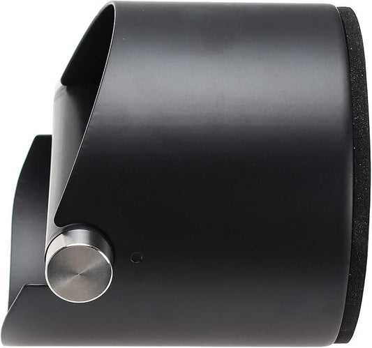 DIBTSA Espresso Knock Box, Stainless Steel Coffee Grounds Knock Box, With Removable Knock Bar and Non-Slip Rubber Base (Black)