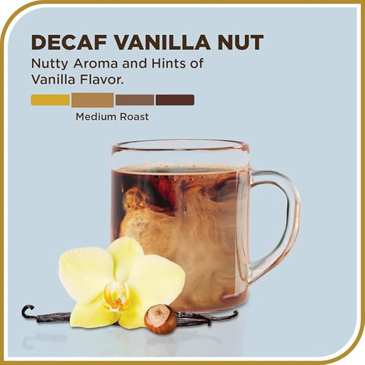 Don Francisco's Decaf Vanilla Nut Ground Coffee, Medium Roast – Flavored 100% Arabica, 3-Pack (12 oz Bags), Premium Coffee for Drip, Pour Over & French Press