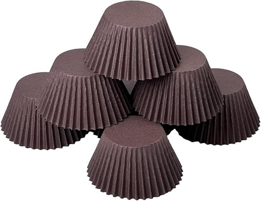 qiqee 300 Count Jumbo Cupcake Liners Coffee Muffin Liners Food Grade Jumbo Size Baking Cups Paper No Smells(Large Size)