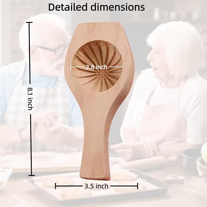 Wooden Bao Bun Maker,Baozi Maker Machine,Wooden Steam Bun Mold,This Kitchen Appliances And Gadgets Is the Best Gift for Asian Food Enthusiasts And Dumpling Maker (Steamed Bun B)