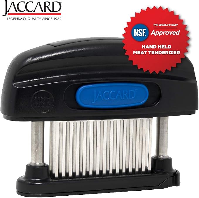 Jaccard 45-Blade Meat Tenderizer, Simply Better Meat Tenderizer, Stainless Steel Columns/ Removable Cartridge, NSF Approved, Black