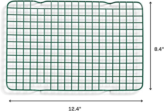 Great Jones Little Chill Wire Cooling Rack (Broccoli) | Nonstick Baking Rack, Heavy-Duty Aluminized Steel | Fits Quarter-Sheet Pans for Cooking and Baking | Oven-Safe 450°F, Dishwasher-Friendly