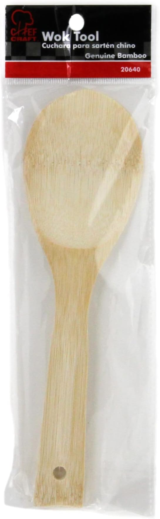 Chef Craft 20640, 1-piece Bamboo Wooden Wok Tool, 9 Inch, Brown, One Size