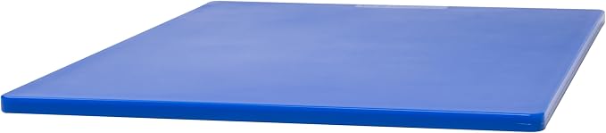 Winco 15" x 20" Blue Heavy-Duty Plastic Cutting Board (Set of 6) | Dishwasher safe, Stain resistant, Minimizes dulling, Great for Charcuterie, Cheese, Appetizers and Buffet Displays