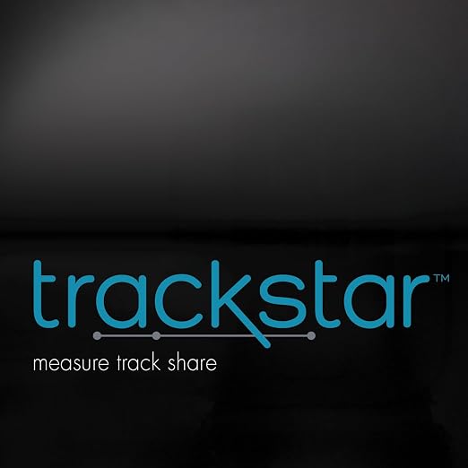 trackstar Wide-Platform Silver Digital Weight Scale | 550 lb Weight Capacity | trackstar Monitoring App | Bluetooth iOS & Android Compatible | Measure, Track, and Share Results