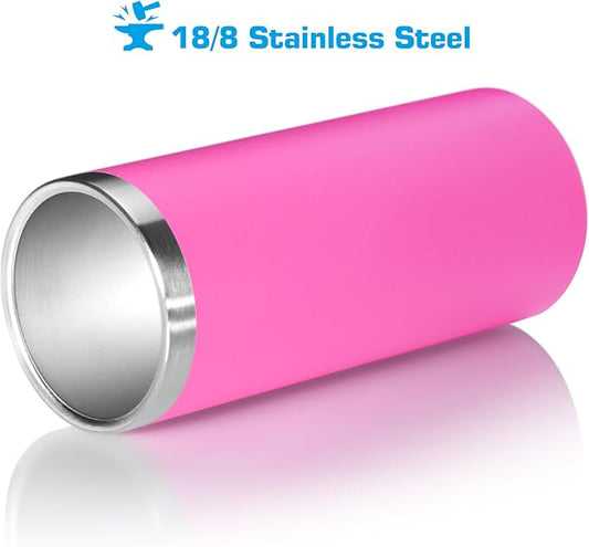 12 oz. Slim Can Cooler Insulated | Stainless Steel 12oz. Skinny Drink Holder for Soda, Hard Seltzer, Beer and Energy Drinks