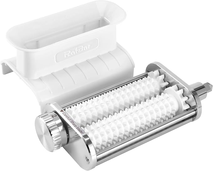 Meat Tenderizer Attachment for KitchenAid Mixer, 3 Thickness Settings | Fits KitchenAid Stand Mixers: Tenderizes beef, pork, lamb & venison โ deeper marinade for juicier results