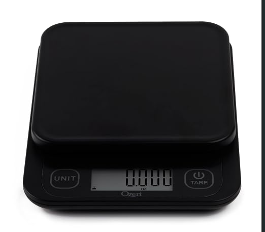 Ozeri® Garden and Kitchen Scale II with 420 Variable Graduation Technology® | Measures most delicate garden herbs and greens at 0.1 g for ingredients under 420 grams and 0.5 g for items over 420 grams