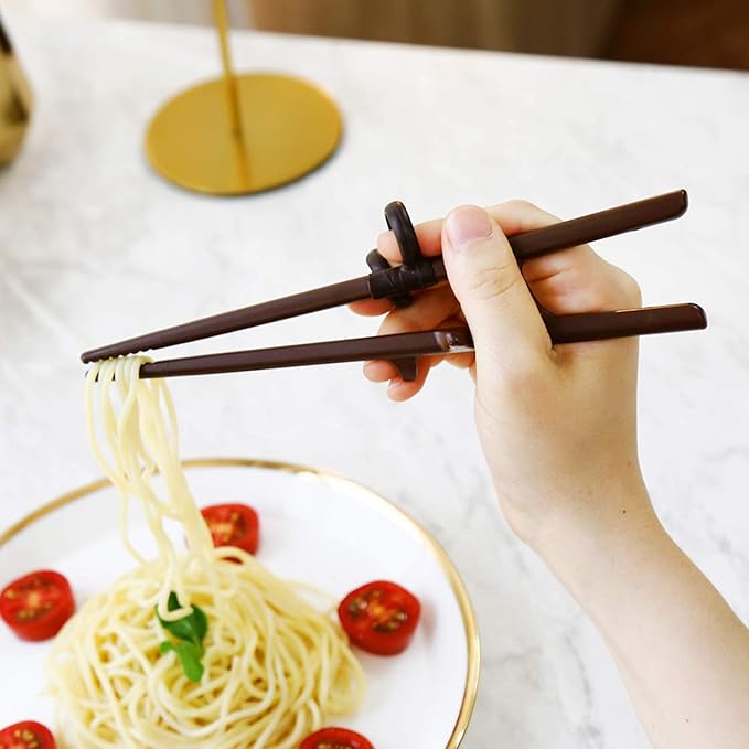 Training Chopsticks for Adults Right Handed, Beginner, Helper, Trainer, Easy, Practice For Noodle, Suhi (Made in Korea)