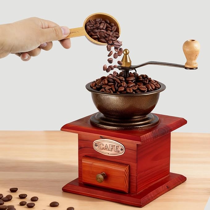 45ml Wood Measuring Spoon and Scoop Wooden Tablespoon 45ml Measuring Scoop 3 TBSP Retro Coffee Spoons for Dry Ingredients Ground Tea Spice (Wood Color, 3TBSP)