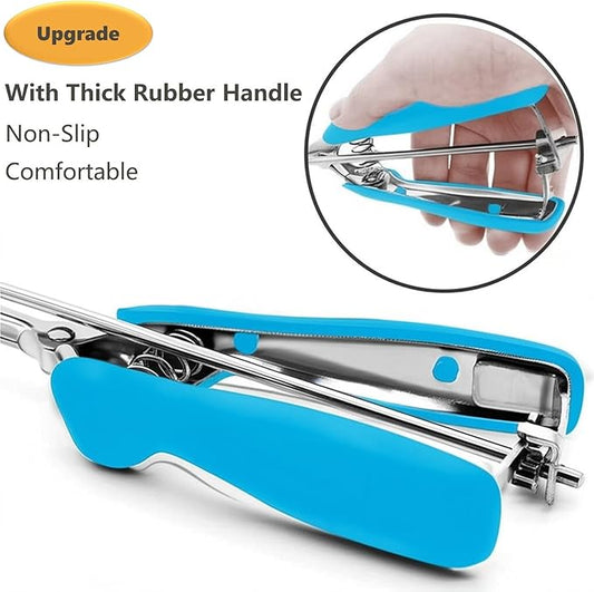 Extra Mini Cookie Scoop for Baking, 1 tsp / 5 ml Cookie Scooper, 18/8 Stainless Steel Cookie Scooper for Baking, Cookie Dough Scoop with Non-slip Grip (Blue)