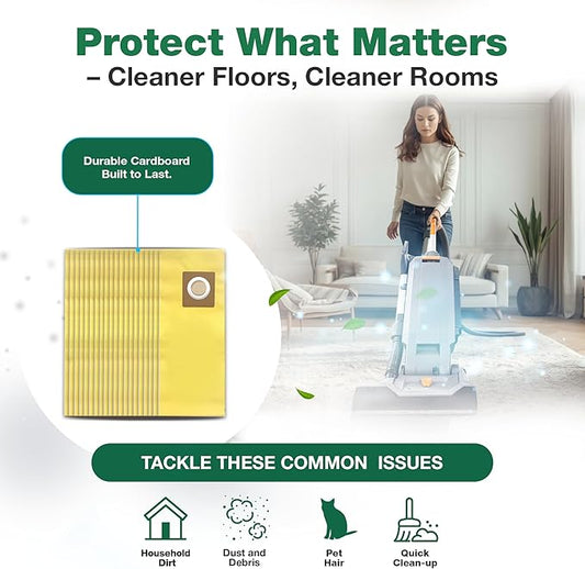 20 Replacements for Hoover HushTone Canister Vacuums Bags Part # AH10243, Fits Models: CH54013, CH54015, CH54113 & CH54115 (20 PACK) - by Think Crucial