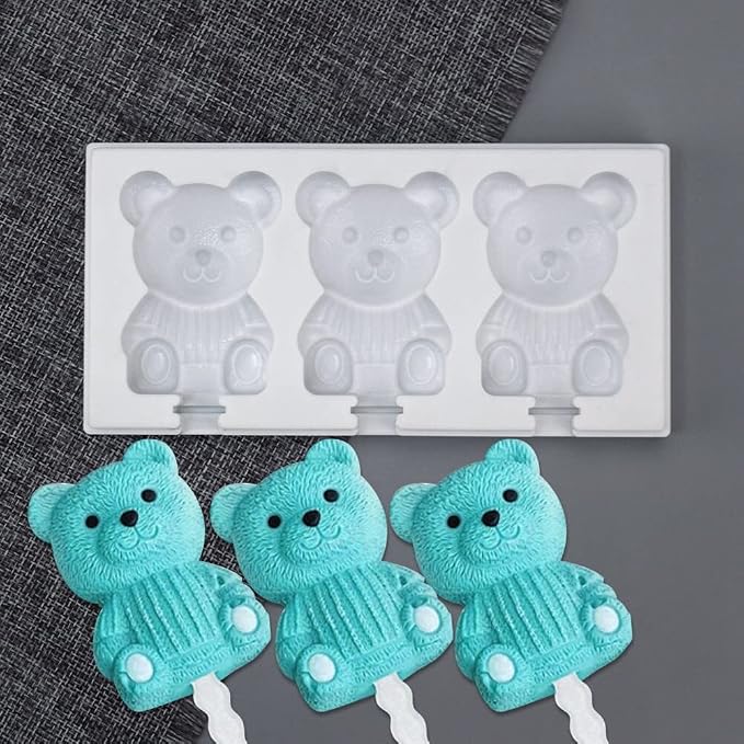 Surakey Ice Cream Silicone Mold Popsicle Silicone Mold Soft and Smooth Mould for DIY Homemade Ice-Lolly Ice Cream Ice Candy Cake Pop Maker Mold Non-Stick & Easy Release, Type 16