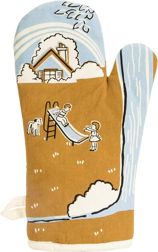 Blue Q I Love My Asshole Kids Funny and Cute Oven Mitts, Home Kitchen Gifts, Cooking Accessories, Super-Insulated Quilting, Comfy Natural-Fitting Shape, Pot Holders, 100% Cotton, Size 12.5"L x 7.5"W