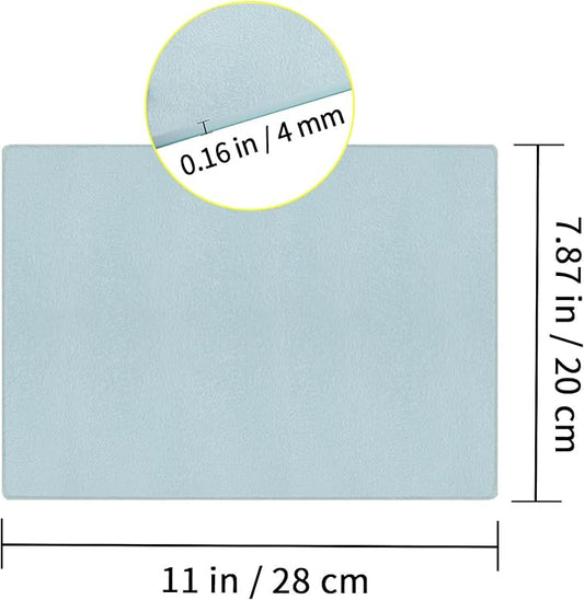 2 Pcs sublimation cutting board blanks,11 x 7.87 Inch sublimation cutting boards,Textured Sublimation Anti Slip Cutting Board Heat Scratch Resistant Blank Cutting Board