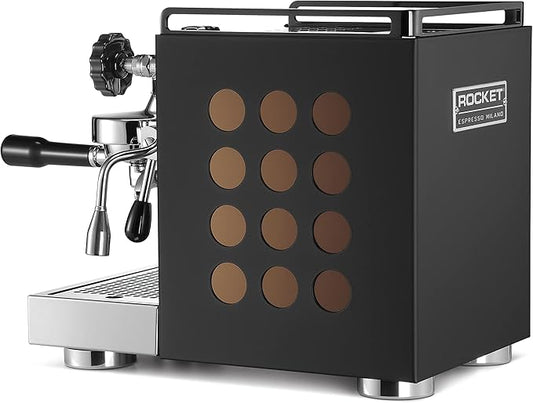 Rocket Espresso Appartamento Nera Espresso Machine | E61 | Heat Exchanger | (Black/Copper)