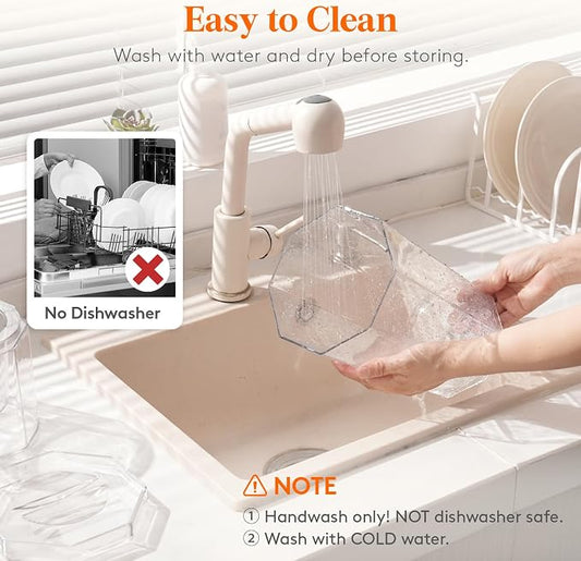 Lifewit 1 Gallon Drink Dispenser for Parties 4 Pcs, 4L Plastic Beverage Container with Stand for Juice/Tea/Soda & Lemonade, Clear Water Pitcher with Spigot for Mimosa Bar Hosting 39 x 16 cm/15x6"