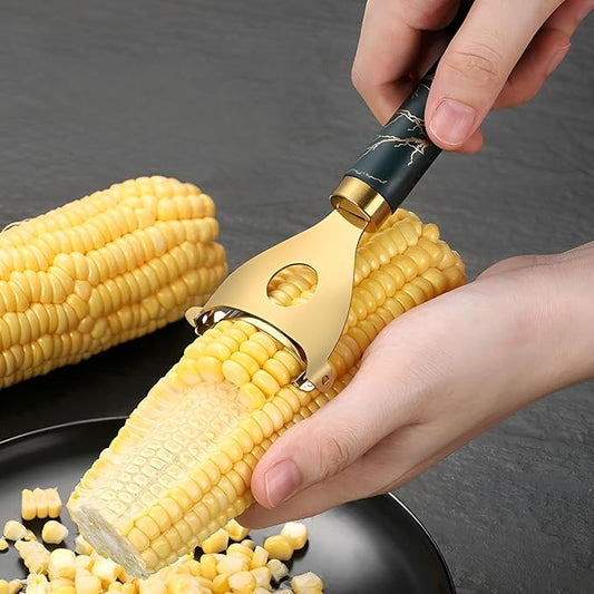 Cobb Gobbler Corn Peeler(2-Pack) – Stainless Steel Corn Kernel Stripper Tool,Labor-Saving and Fast Peeling Tool, Efficient Kitchen Gadget