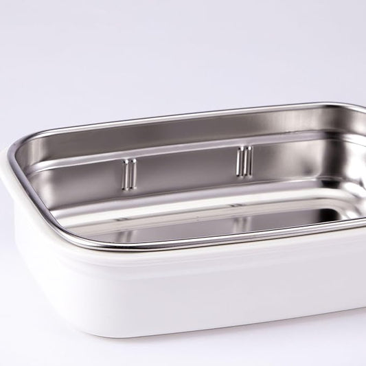 Innobaby Keepin' Fresh Stainless Steel Divided Bento Snack Box with Lid for Kids and Toddlers, Removable Divider, BPA Free, 19 oz, Aqua