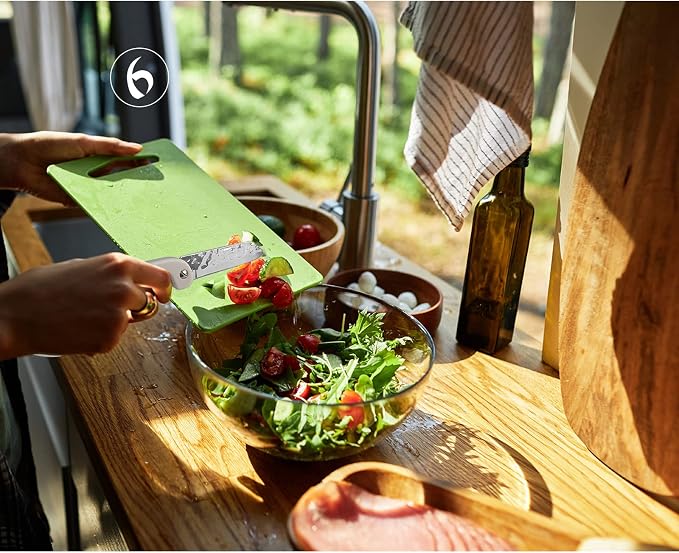 Kitchen Gadgets Set 6 Pieces, Outdoor Camping Glamping Essentials | Space Saving Cooking Tools, Stackable, For Travel Trailer Motorhome, Storage bag, Portable, Gifts for RV Owners
